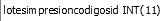 1. lotesimpresioncodigosid: identificador primario